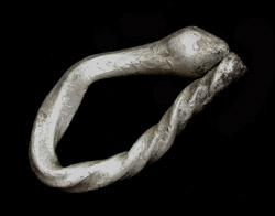 Hair Pin, Roman, Silver with a Twist! c. 2nd-3rd Cent